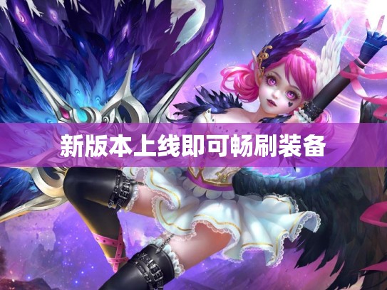 新版本上线即可畅刷装备