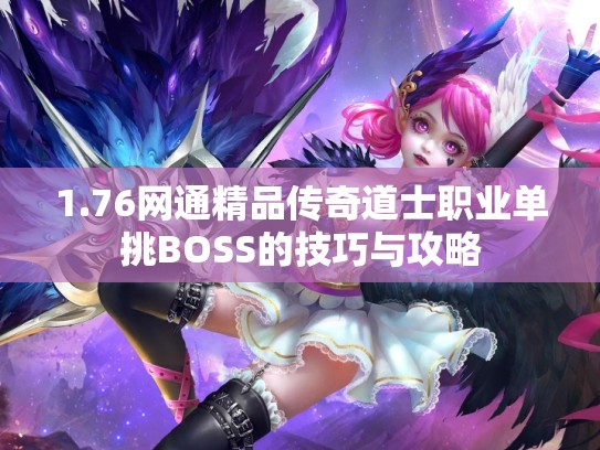 1.76网通精品传奇道士职业单挑BOSS的技巧与攻略