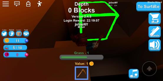roblox游戏攻略 roblox模拟矿工攻略